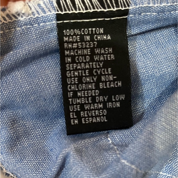 Unique Spectrum•Denim White Crochet Floral Top - Picture 6 of 15